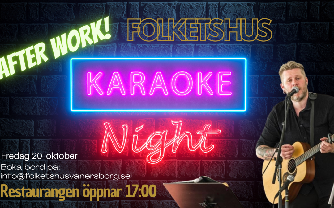 After Work med Krigge och Karaoke!